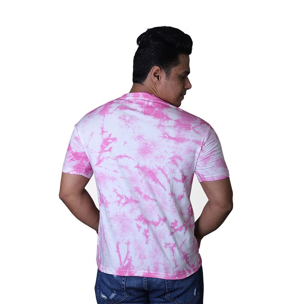 2024 New Wholesale Mens Polyester Cotton Blend T Shirt Tie Dye Distressed Men T Shirt