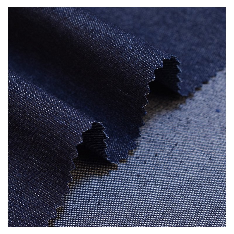 Twill woven 10S 9oz 65% cotton 33% polyester 2% spandex elastic denim fabric for jeans