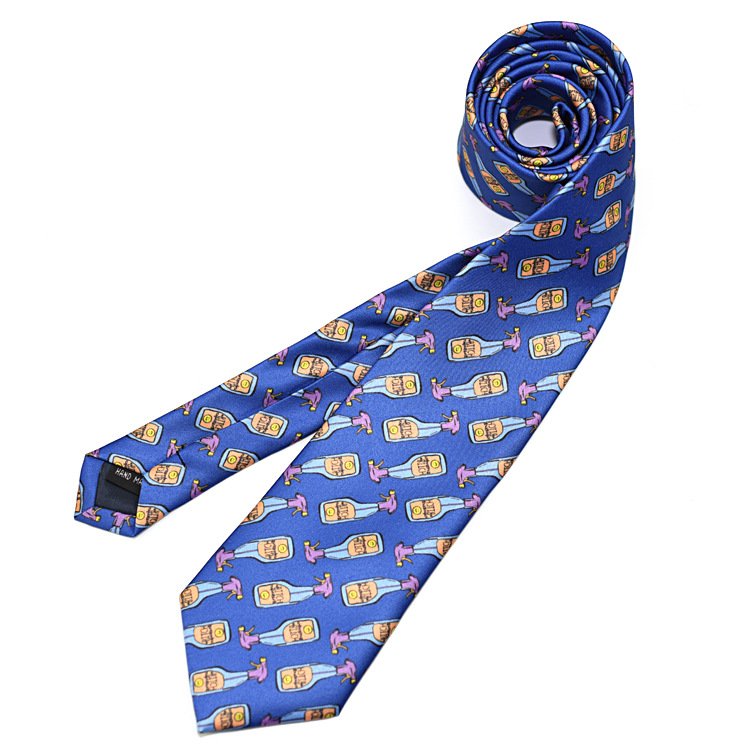 NO MOQ Custom Digital Printing Novelty Polyester Tie Logo Printed Ties Men Available Neckties