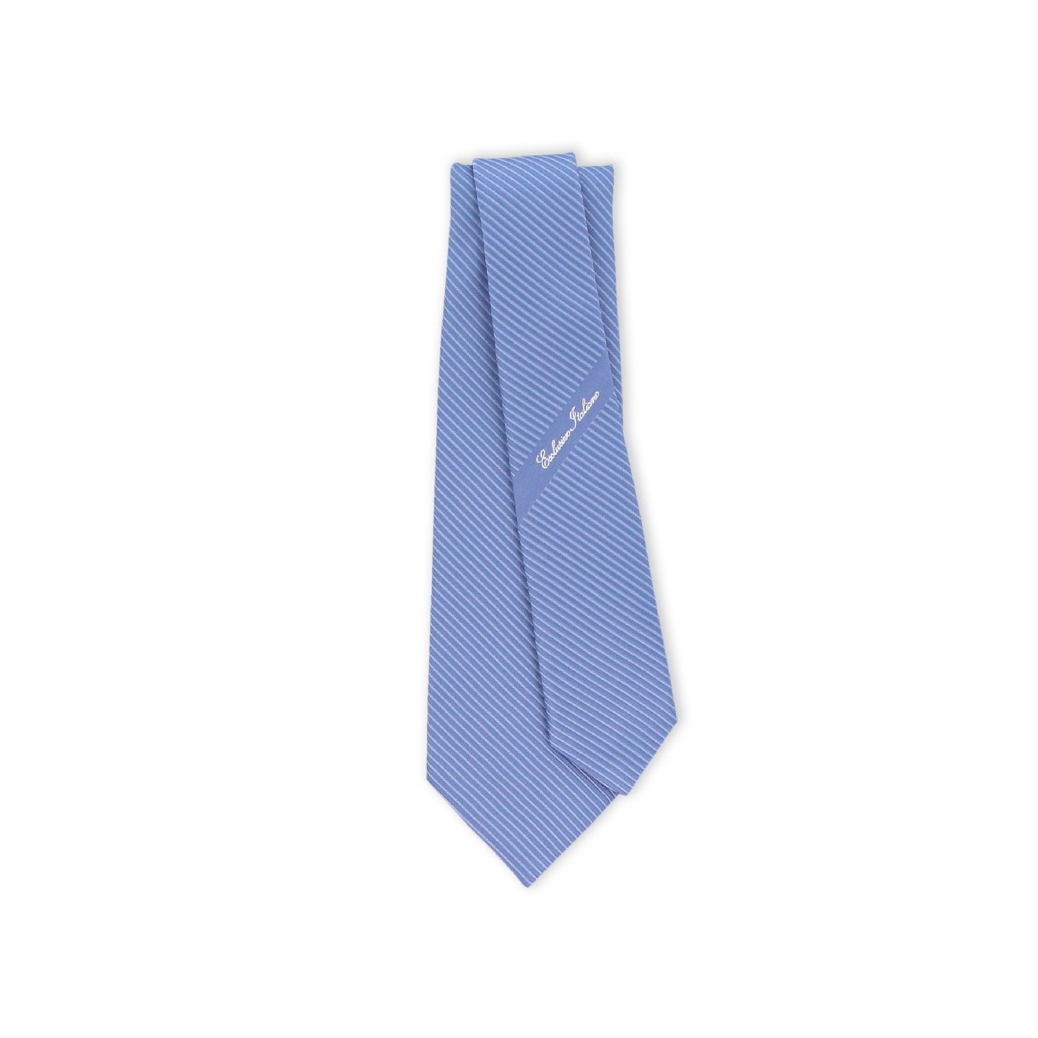 Made in Italy 100% Silk Ties Como Sky Blue - 148 cm Length Jacquard Weaves - Optimal for Formal Affairs