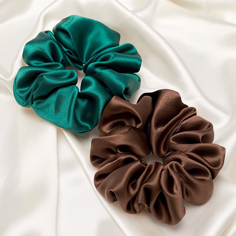 Manufacturer Silk Hair Bands 6cm XL Size Elastic Scrunchy 6A Grade 19mm Mulberry Silk Scrunchies