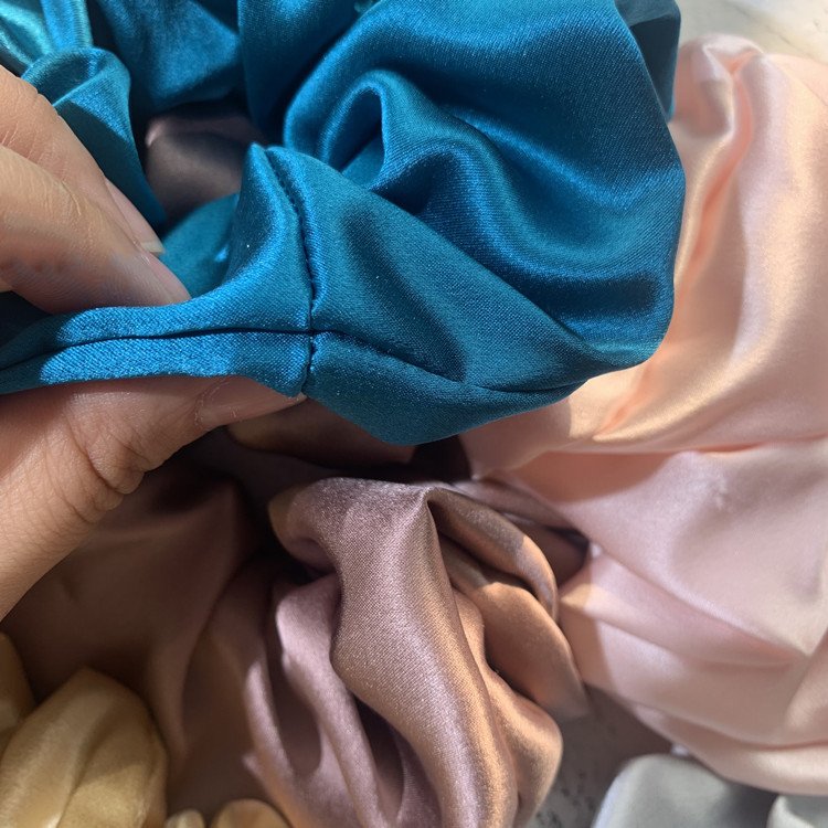 Manufacturer Silk Hair Bands 6cm XL Size Elastic Scrunchy 6A Grade 19mm Mulberry Silk Scrunchies