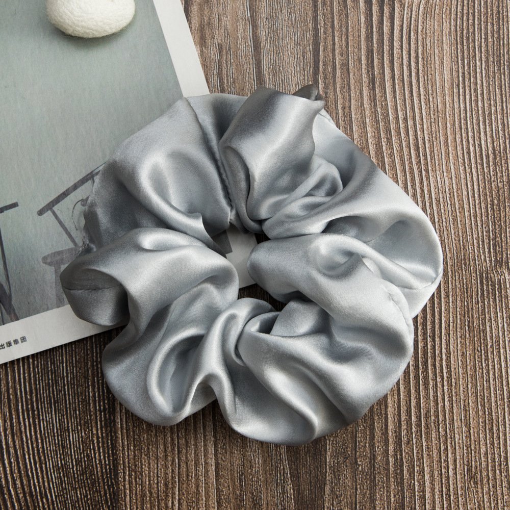 Manufacturer Silk Hair Bands 6cm XL Size Elastic Scrunchy 6A Grade 19mm Mulberry Silk Scrunchies