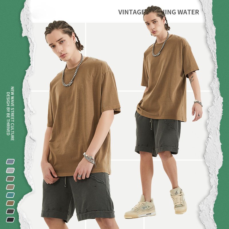 High Quality Cotton Custom T Shirt For Men Blank Heavy Weight Oversized Tshirt Printing Men's T-Shirts