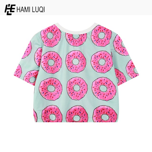 premium, slim T-shirt Crop Women's T-shirt Breathable Crop Top T-Shirt Breathable printed Crop T Shirt women