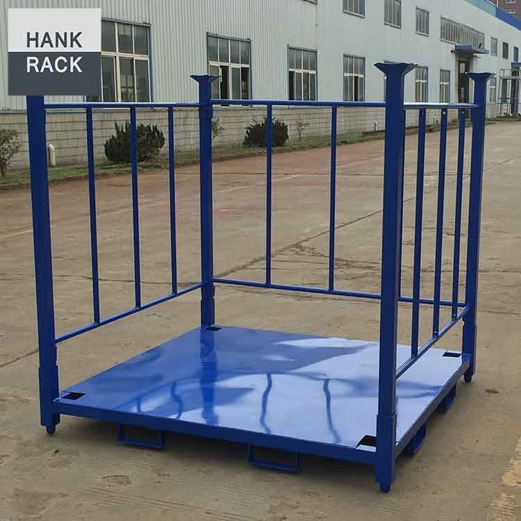 72in Truck Tire Detachable Foldable Stacking Rack Tire Storage Shelving With Steel Sheet Base and Tie Bar