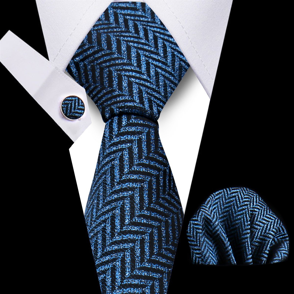 Wholesale Paisley Green Polyester Neck Tie Business Neckties For Men Silk Ties With Handkerchiefs