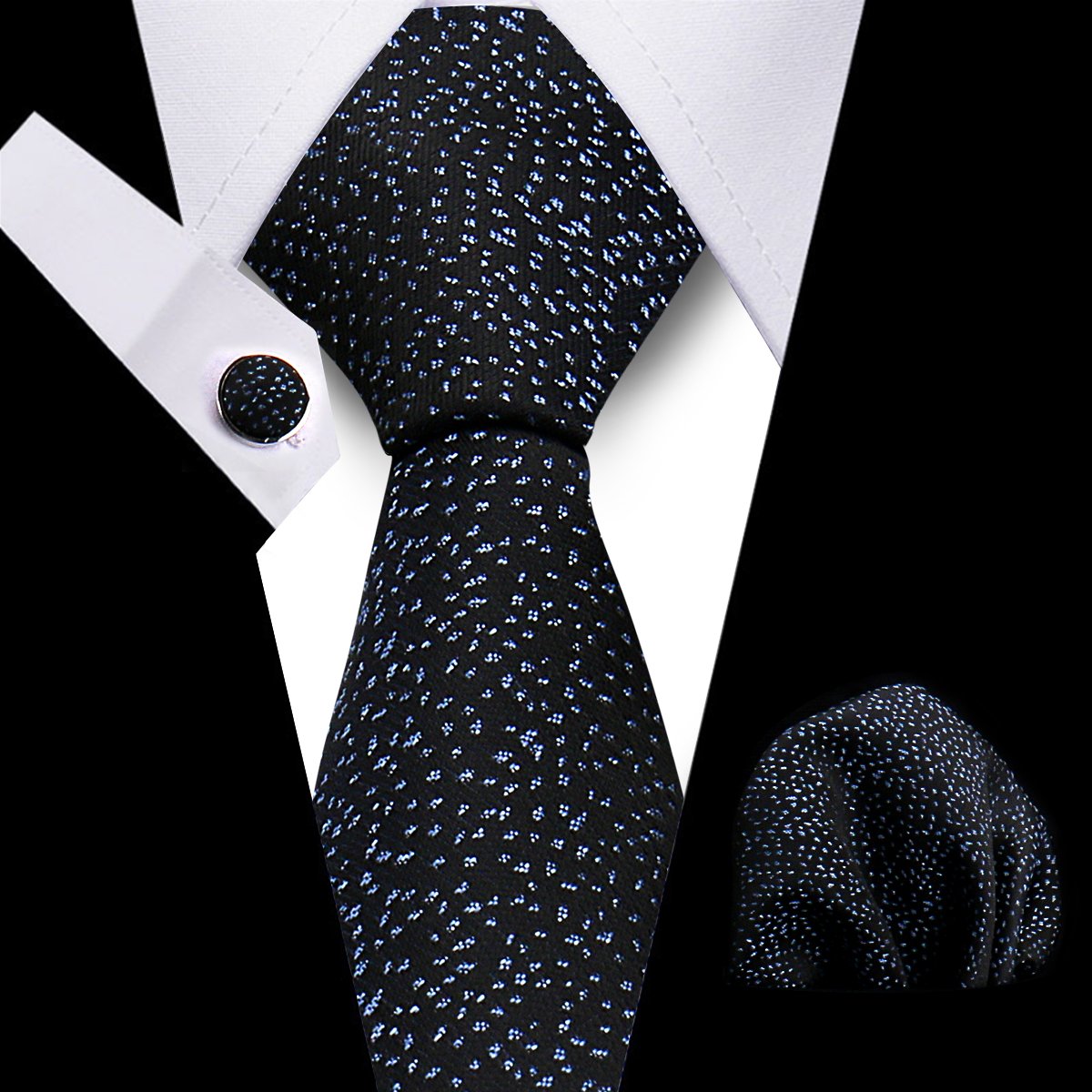 Wholesale Paisley Green Polyester Neck Tie Business Neckties For Men Silk Ties With Handkerchiefs