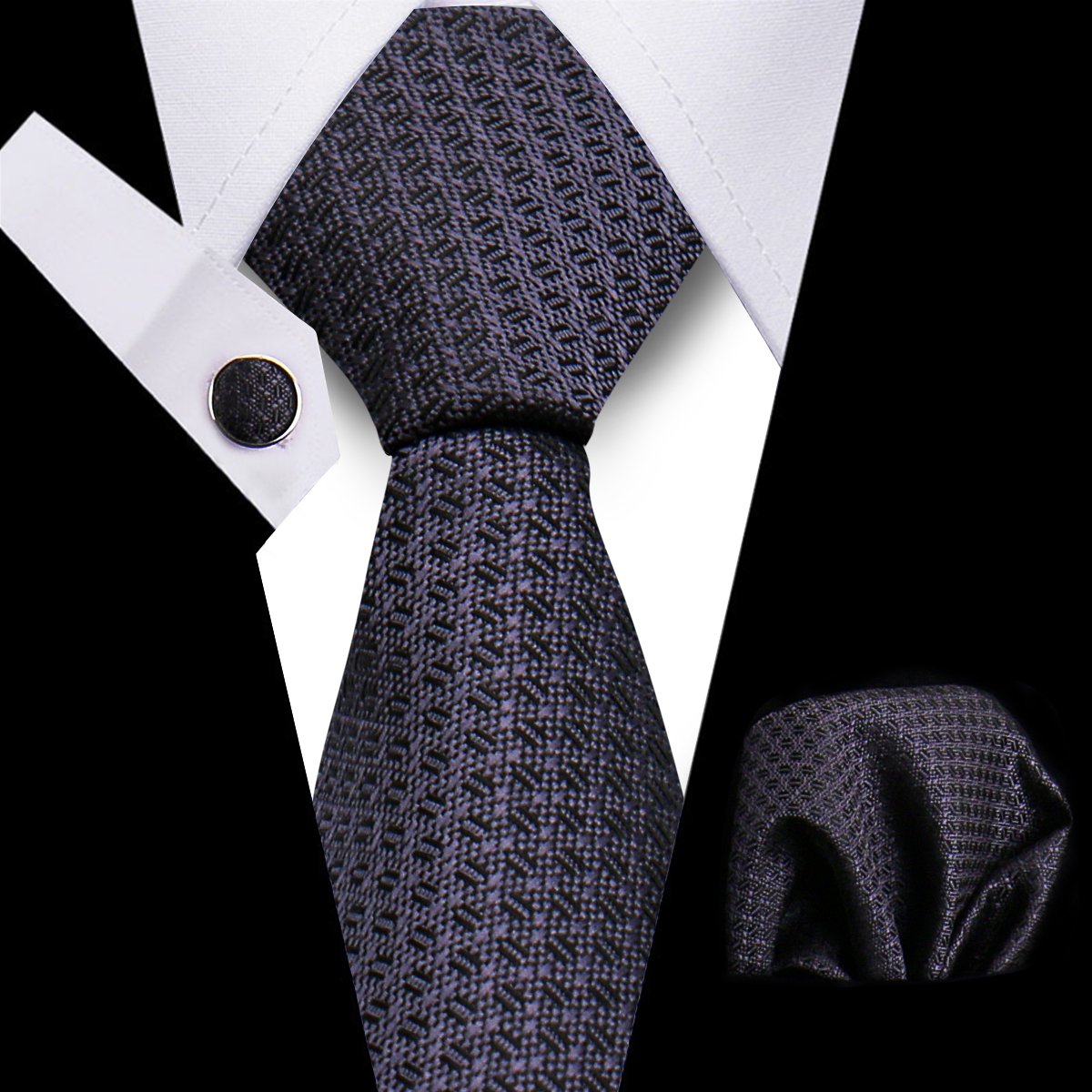 Wholesale Paisley Green Polyester Neck Tie Business Neckties For Men Silk Ties With Handkerchiefs