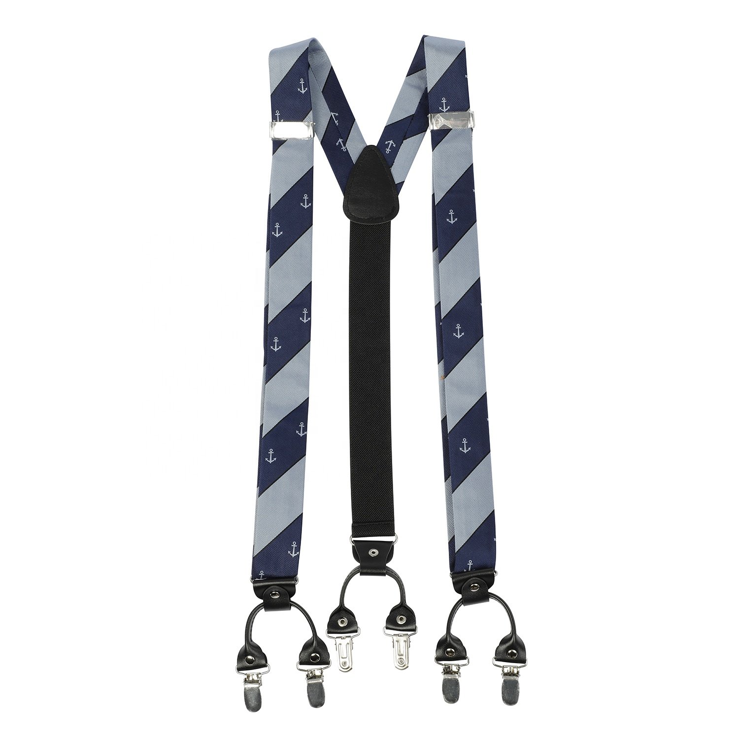 Custom Leather Suspender Self Tie Bowtie Sets Adjustable Elastic Classic Accessory Sets For Men And Boys