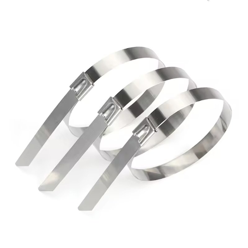 High quality 304/316 Ball Lock Stainless Steel Cable tie Zip Ties metal cable ties manufacturer