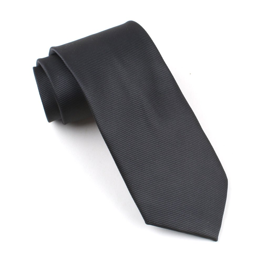 Hot selling pure color Men's tie, polyester tie 8cm solid color fine thread jacquard tie spot a wholesale