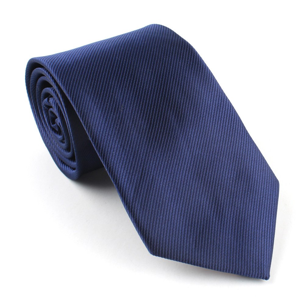 Hot selling pure color Men's tie, polyester tie 8cm solid color fine thread jacquard tie spot a wholesale