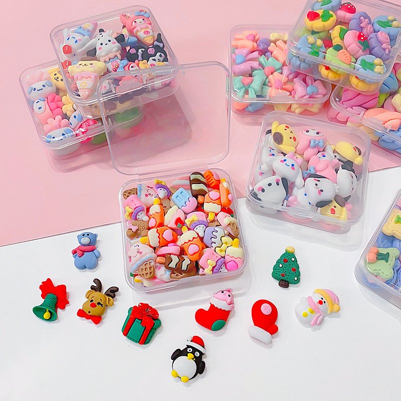Boxed Resin Accessories Glue DIY Material Wholesale High-End Cartoon Handmade Phone Case