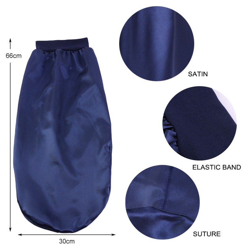 Top Selling Satin Braid Long Bonnet Custom Elastic Long Head Tie Silk Hair Bonnet Sleep Bonnets With Logo
