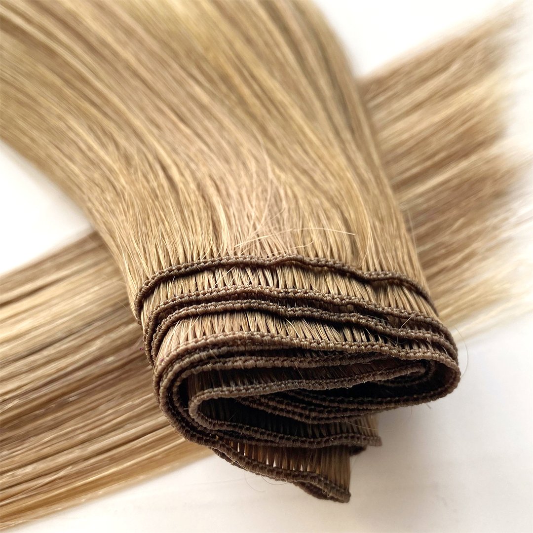 2024 Luxury quality human Handtied weft hair Remy Cuticle aligned 18in 22in warm and cold color ready to ship wholesale price