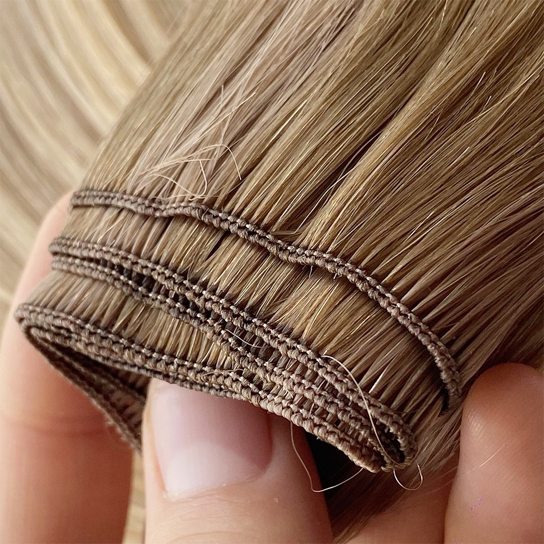 2024 Luxury quality human Handtied weft hair Remy Cuticle aligned 18in 22in warm and cold color ready to ship wholesale price