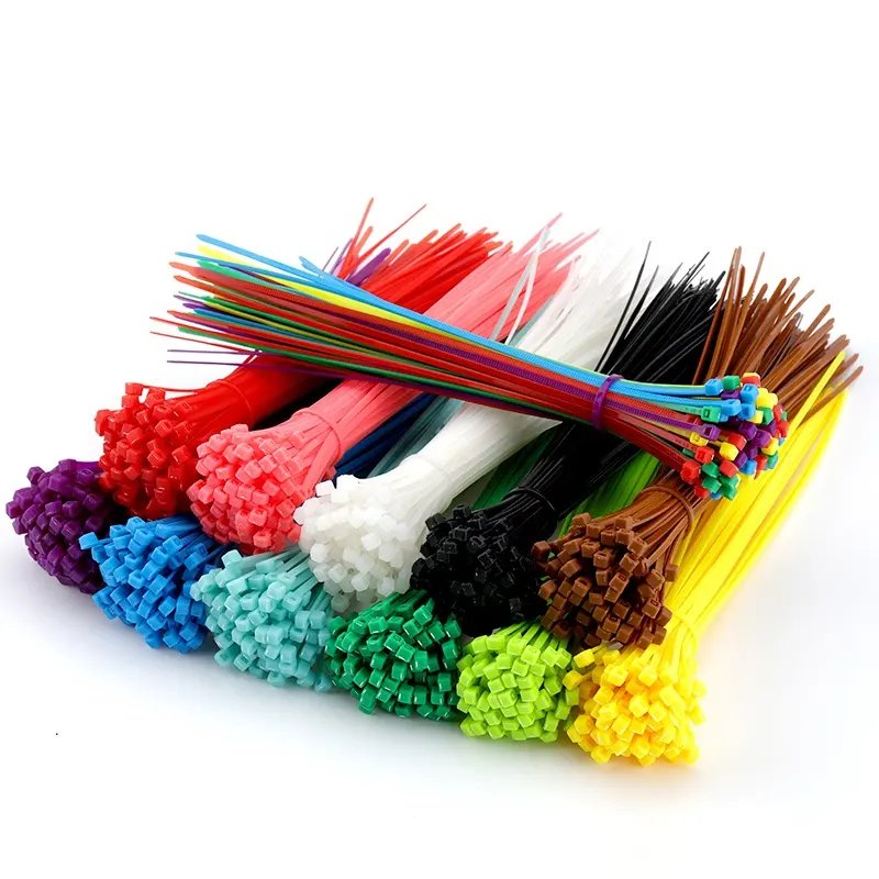 Free Sample White Black Self-locking Nylon Zip Ties Plastic Nylon Cable Ties UV Resistant China Supplier with UL Certificate