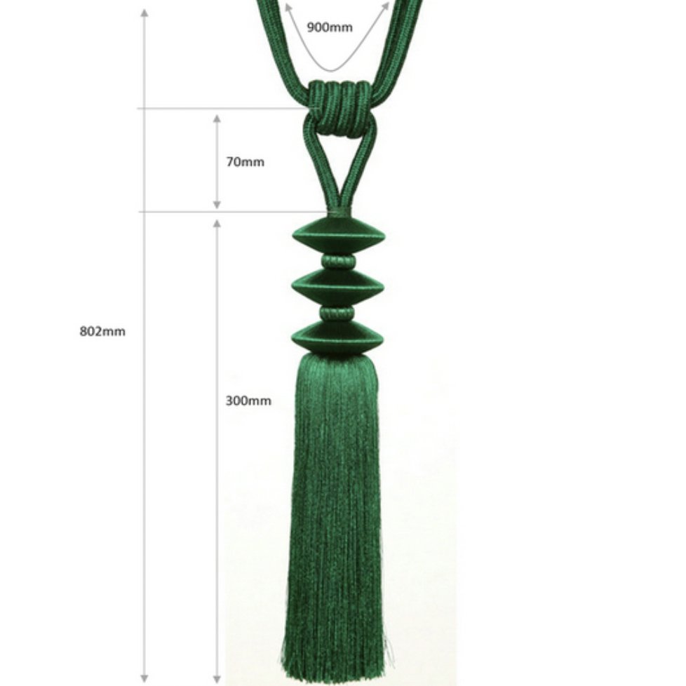 Factory direct sales modern simple new Chinese curtain tie rope hanging ball decoration tie tassel