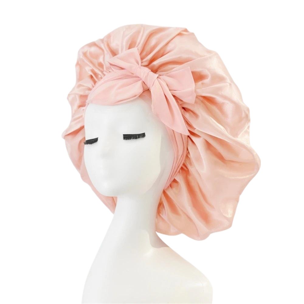 Women Tie Bonnets Adjustable Night Cap Jumbo Size Comfortable Wide Band for Braids Curly Long Hair