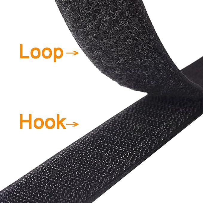 Customized 100% Nylon Hook Loop Cable Tie with Buckle Textile Processing Product Custom Size
