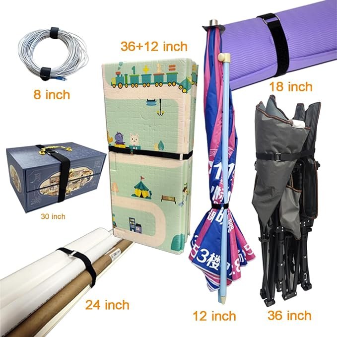 Customized 100% Nylon Hook Loop Cable Tie with Buckle Textile Processing Product Custom Size
