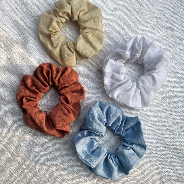 Latest Trendy Silk Hair Scrunchie Packs Hair comfortable Fashion Bohemian Style for Girls and Women for wholesale