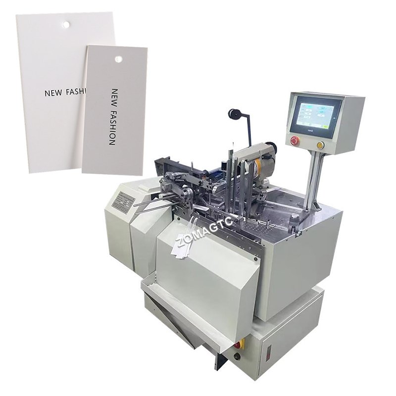 Automatic Card Threader Tie Pendant Label Hang Tag Punching Stringing Threader Threading Machine