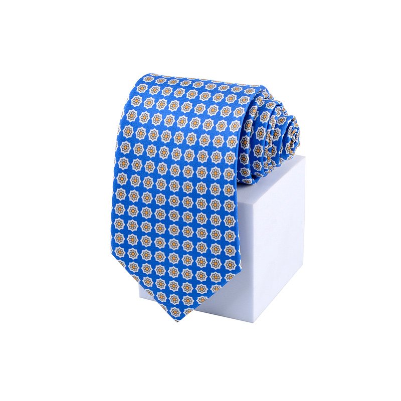 New Design Cheap Necktie Wholesale 100% Handmade Circle Pattern Luxury Pure Silk Custom Neck Tie For Men With Logo