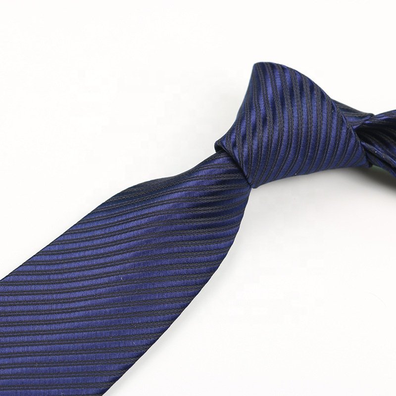 Factory sale 20 colors plain polyester silver wear necktie various neckties china 8cm solid color pinstripes tie for man