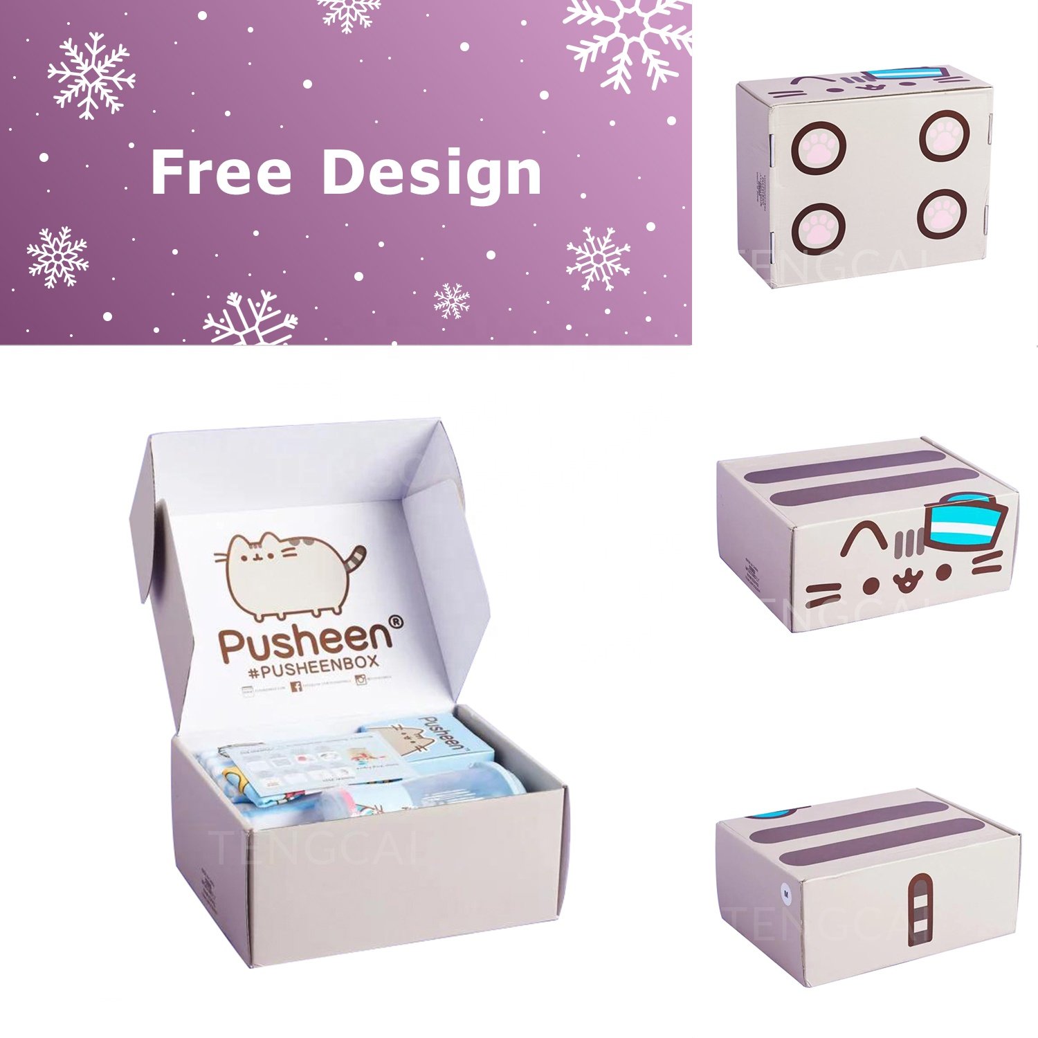 TENGCAI Custom Logo Design Mailer Storage Sunglass Packaging Box Container Eyewear Protective Sunglasses Case