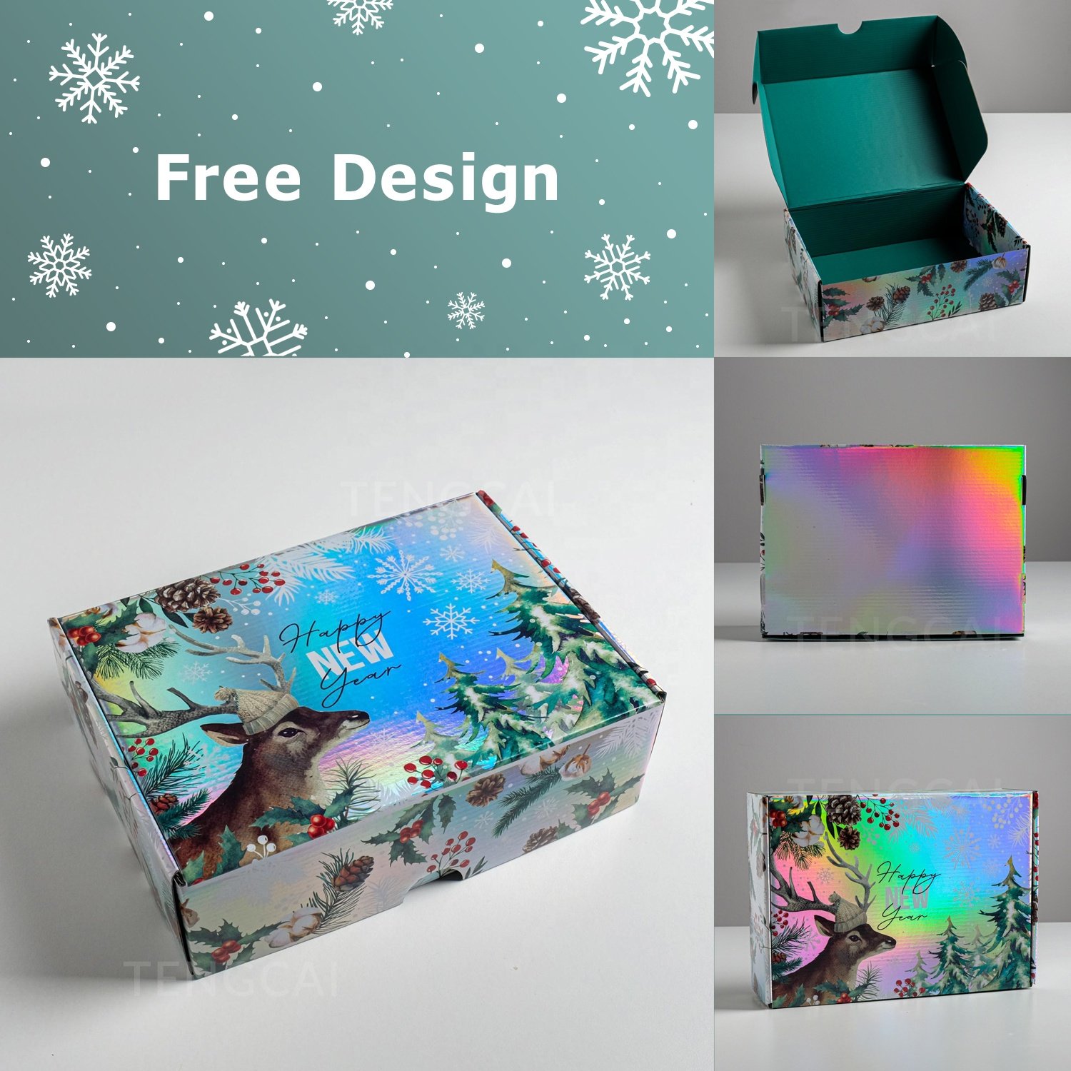 TENGCAI Custom Logo Design Mailer Storage Sunglass Packaging Box Container Eyewear Protective Sunglasses Case