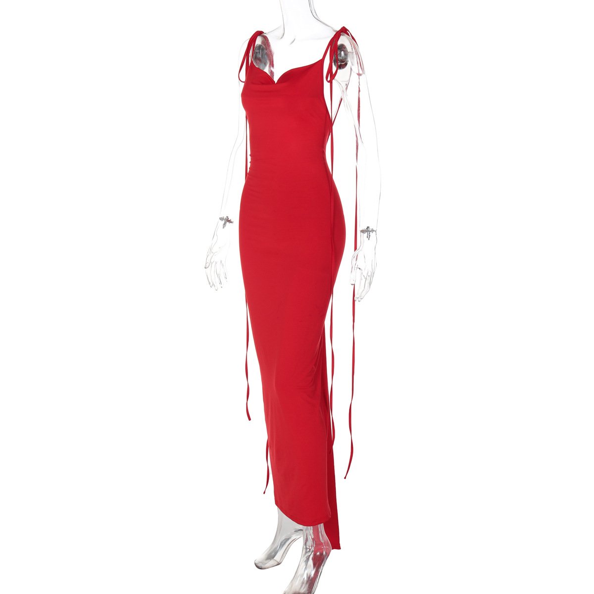 Summer Rose backless pleated tie Wrapped Floral Sleeveless Short Dress Bodycon Dresses