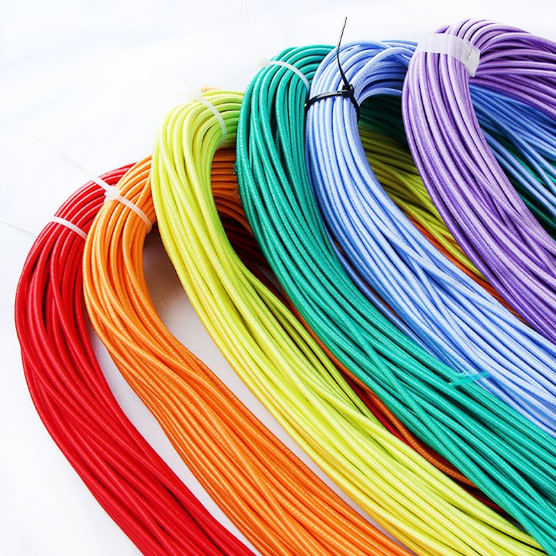 Wide in Stock Tied Elastic String Cord for Bracelets and Hair Ties Round Elastic Ropes Best Selling Good Quality 2.5mm 2.8mm 3mm