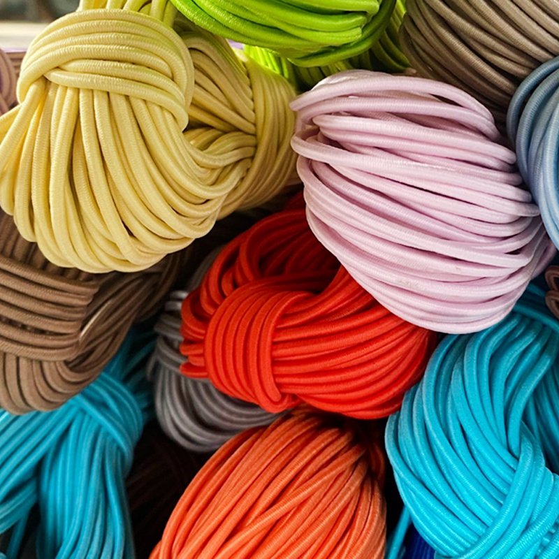 Wide in Stock Tied Elastic String Cord for Bracelets and Hair Ties Round Elastic Ropes Best Selling Good Quality 2.5mm 2.8mm 3mm