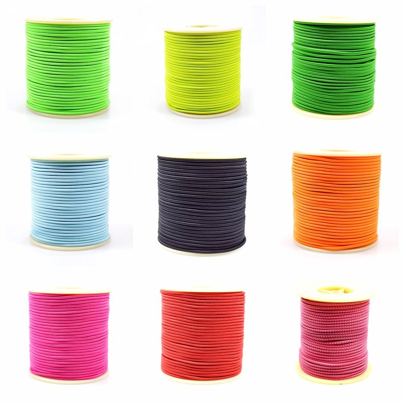Wide in Stock Tied Elastic String Cord for Bracelets and Hair Ties Round Elastic Ropes Best Selling Good Quality 2.5mm 2.8mm 3mm
