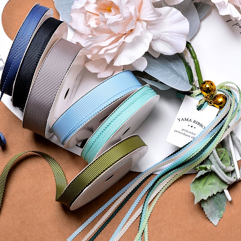 Ribest Wholesale Polyester Petersham Ribbon For Hair Accessories Gift Boxes Wrapping 70 colors