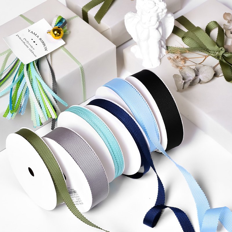 Ribest Wholesale Polyester Petersham Ribbon For Hair Accessories Gift Boxes Wrapping 70 colors