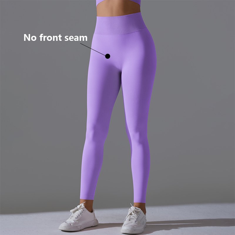 Supply Good Quality Breathable Lightweight Solid Color Quick Dry Gym Fitness Wear High Waist Yoga Pants Leggings For Women