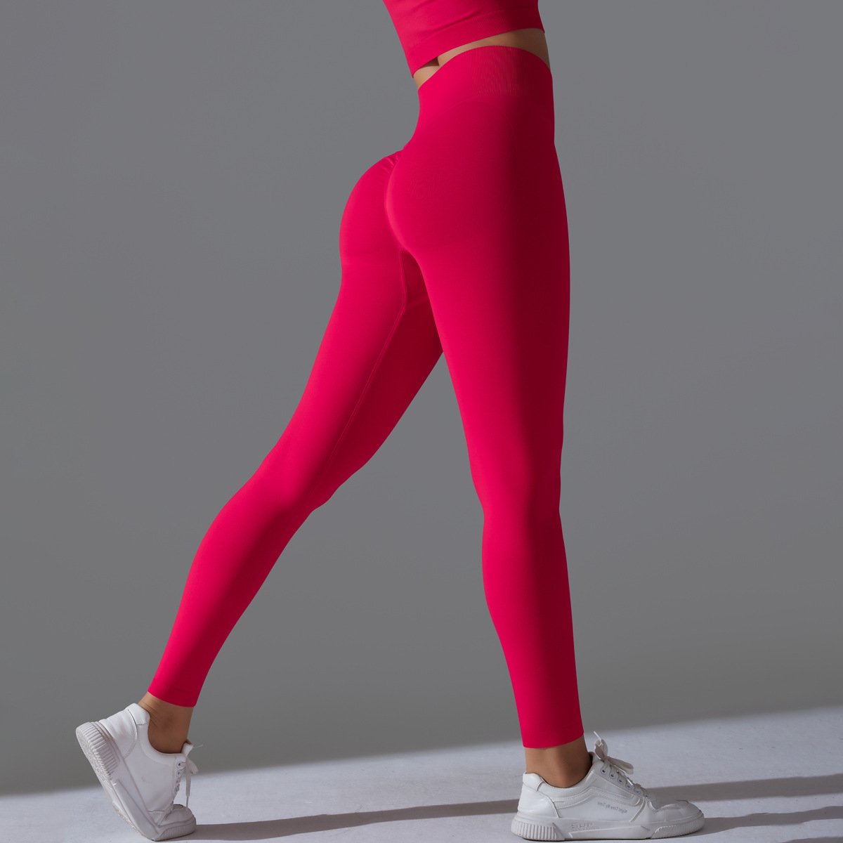 Supply Good Quality Breathable Lightweight Solid Color Quick Dry Gym Fitness Wear High Waist Yoga Pants Leggings For Women