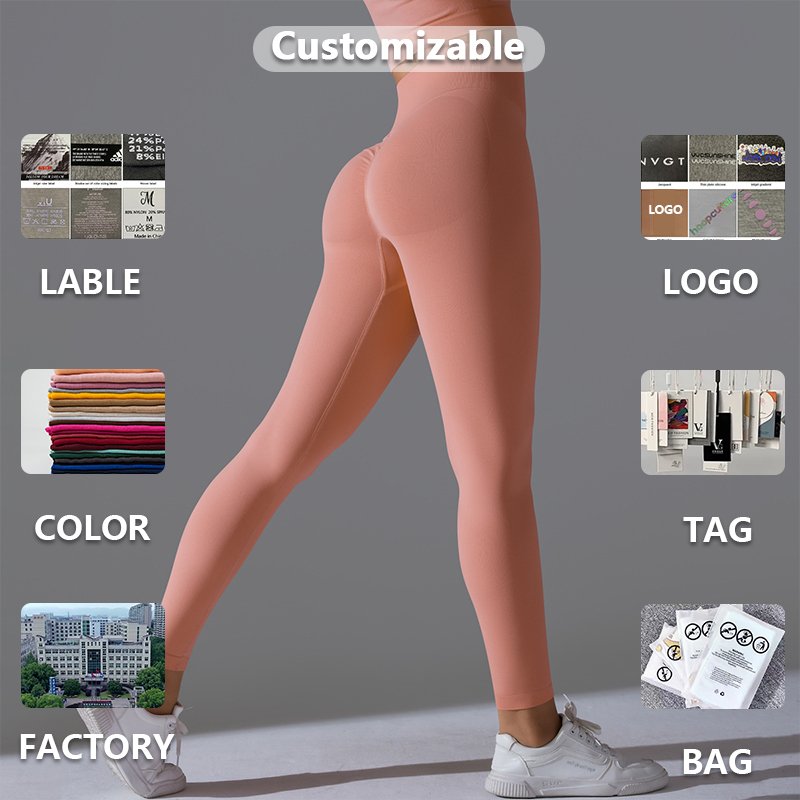 Supply Good Quality Breathable Lightweight Solid Color Quick Dry Gym Fitness Wear High Waist Yoga Pants Leggings For Women