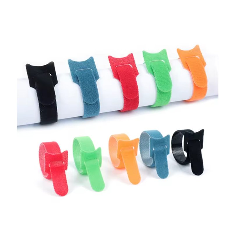 High Quality Reusable Double-Layer Nylon Ties Hook Loop Fastening Heat Resistance Elastic Adhesive 5 Color Options-Perfect