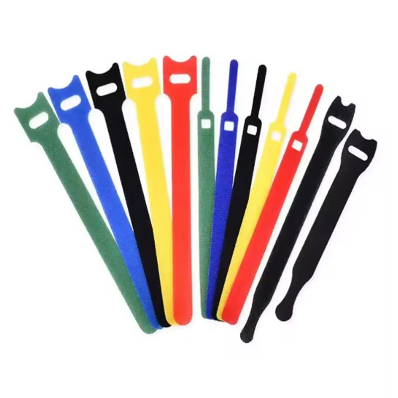 High Quality Reusable Double-Layer Nylon Ties Hook Loop Fastening Heat Resistance Elastic Adhesive 5 Color Options-Perfect