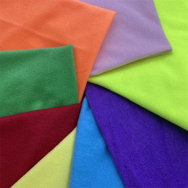 Magic Loop Sticky Velour Cloth Velvet Warp Brushed Knitting Tricot Velboa Cloth Fabric for Medical protective gear supplies