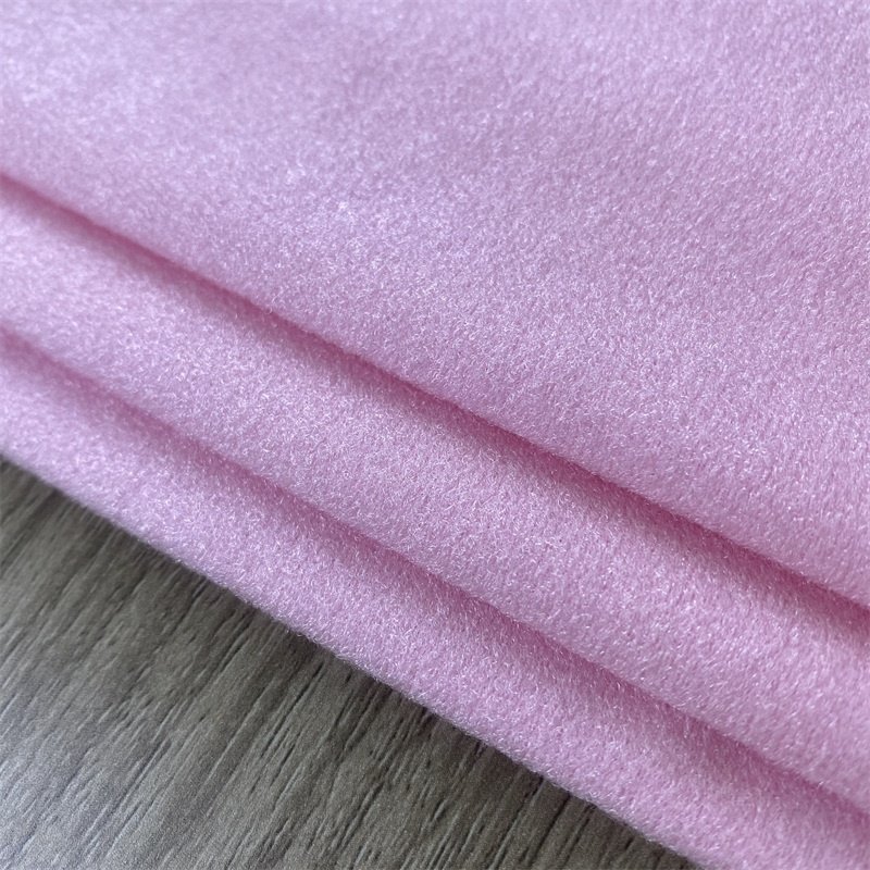 Magic Loop Sticky Velour Cloth Velvet Warp Brushed Knitting Tricot Velboa Cloth Fabric for Medical protective gear supplies