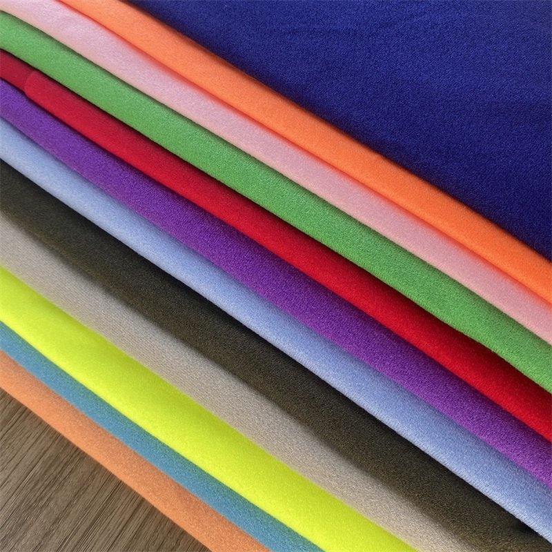 Magic Loop Sticky Velour Cloth Velvet Warp Brushed Knitting Tricot Velboa Cloth Fabric for Medical protective gear supplies