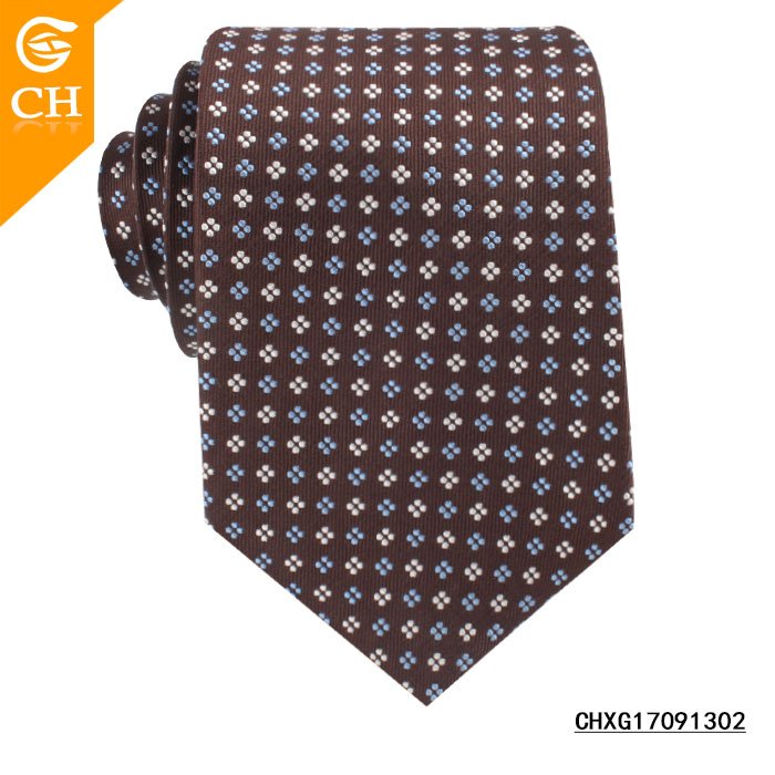 Customised Ties Men Silk Elegant Floral Necktie Jacquard Hand Made Italian Silk Ready Ties
