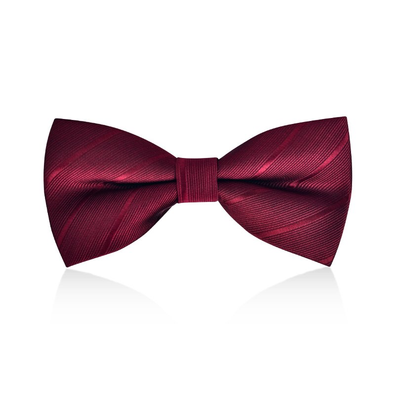 Wholesale Custom Professional Manufacturer New Arrival Floral Polyester Pre-tied Black Bow Tie