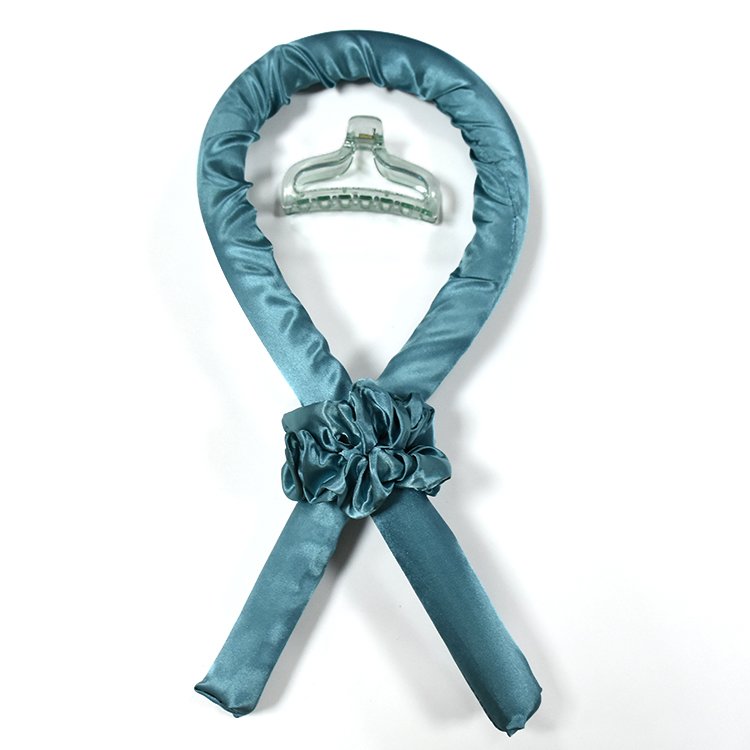 Wholesale Factory Sleeping Heatless Hair Curls Silk Sleeping Hair Curler Silk Satin Hair Roller
