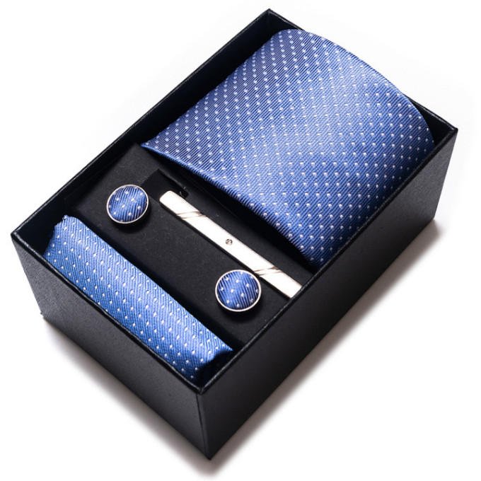 Formal Business Necktie 2023 Tie For Men With 5 Items Set Gift Box